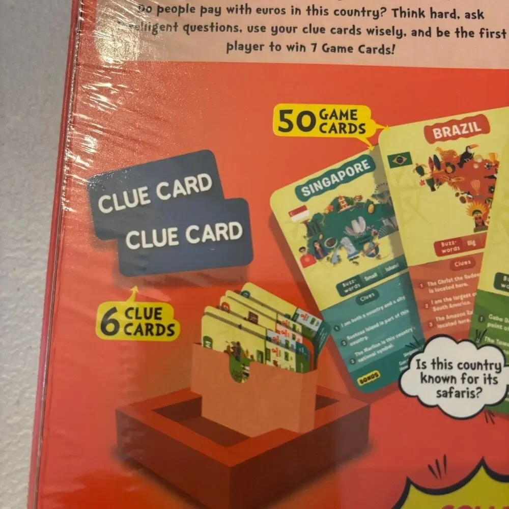 Skillmatics Guess in 10 Countries of The World Card Game Questions*NEW*Sealed*